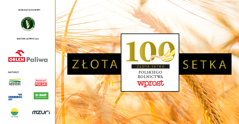 Już jutro gala nagród rankingu tygodnika Wprost "Złota 100 Polskiego Rolnictwa". Orły Wprost trafią do największych firm sektora rolnego. Ranking publikujemy w najnowszym numerze tygodnika Wprost i na👉 bit.ly/2Ye2UVO. Partnerami rankingu są: #KOWR, #Chemirol i <a href="/BASF_PL/">BASF Polska</a>.