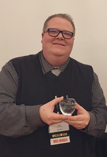 Congratulations to Mr. Hendrickson for being awarded and named the 2019 Indiana Business Education Association (IBEA) Barbara Beadle Apple Award at the IBEA November Professional Development Conference. #JELproud