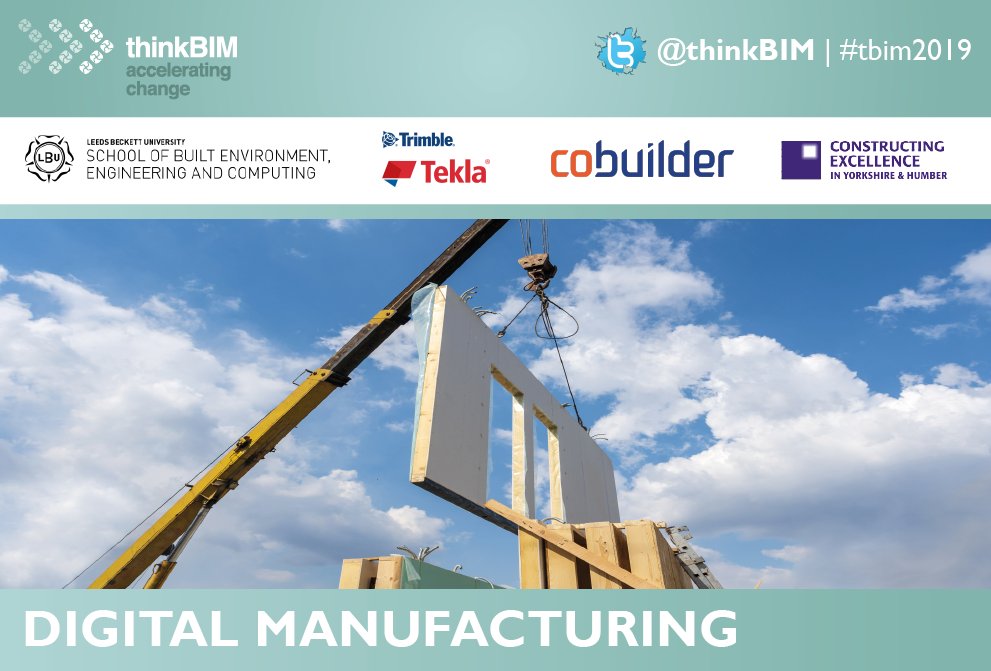 We have a full house for our #digitalmanufacturing conference tomorrow with <a href="/James_Majenta/">James Smith</a> <a href="/LorMcMorrow/">Lorraine McMorrow</a> @stollieBIM <a href="/TataSteelConstr/">Construction</a> <a href="/the_MTC_org/">The MTC</a> <a href="/coBuilderUK/">Cobuilder UK</a>. Full programme available to view @ ckegroup.org/thinkbimblog/w… #tbim2019 - see you there!