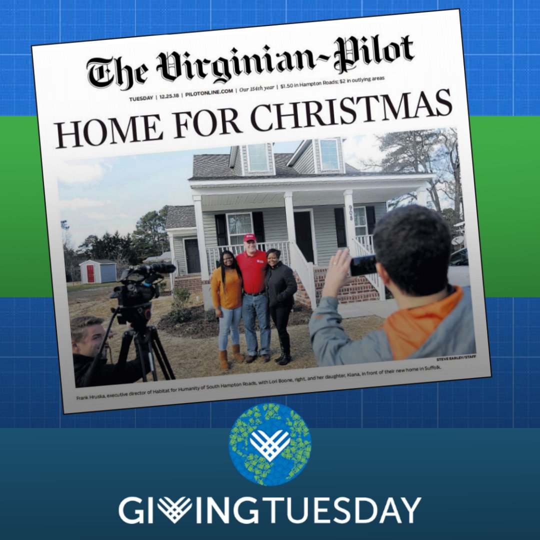 HabitatSHR's tweet image. Today is the day! #GivingTuesday is here. Start your holiday season with a donation to Habitat SHR! Giving back has never felt this good. Donate now: bit.ly/hfhgivingtues