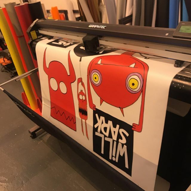 Big temporary decals for an upcoming @willsarkwillsark event at @cltrplx ift.tt/34MXoeX