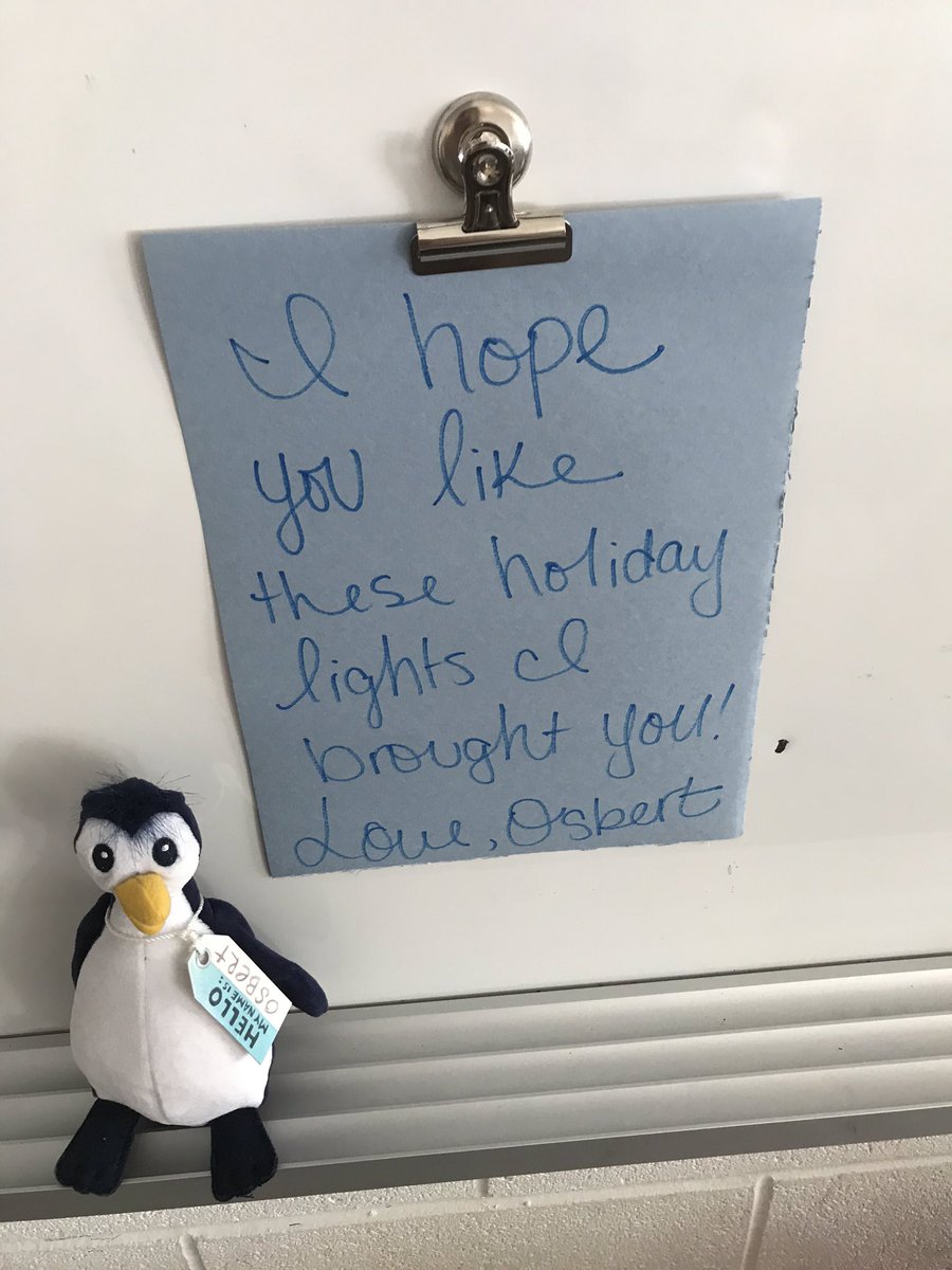 class_brunetti's tweet image. Osbert brought us some festive lights to decorate our classroom