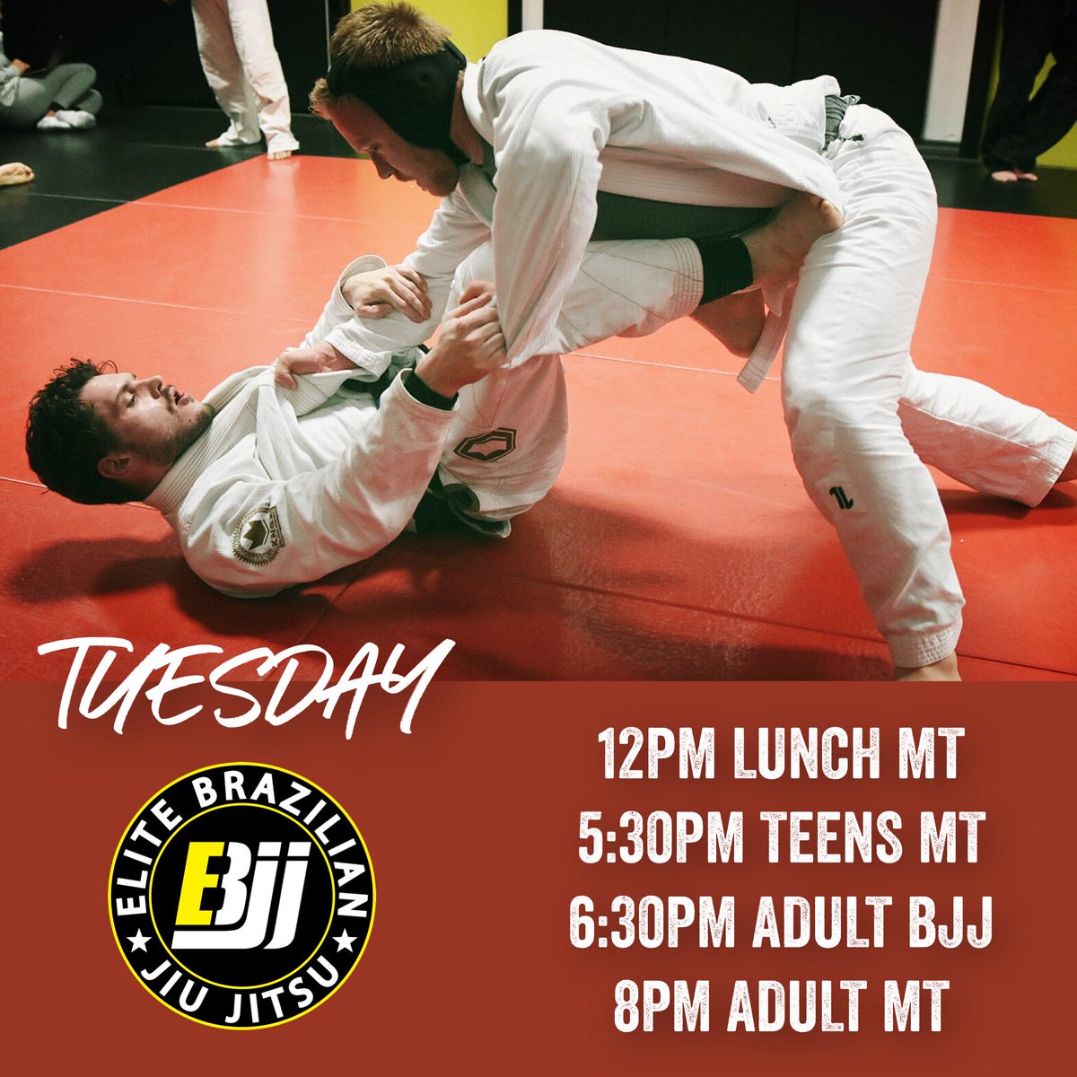 calgaryelite's tweet photo. Team Elite! Join us for your favourite class and add some extra happiness to your Tuesday!
_________________________________________________
#elitebjjcalgary #brazilianjiujitsu #tuesday #happyplace #winteryyc https://t.co/fYwZrSkqg4
