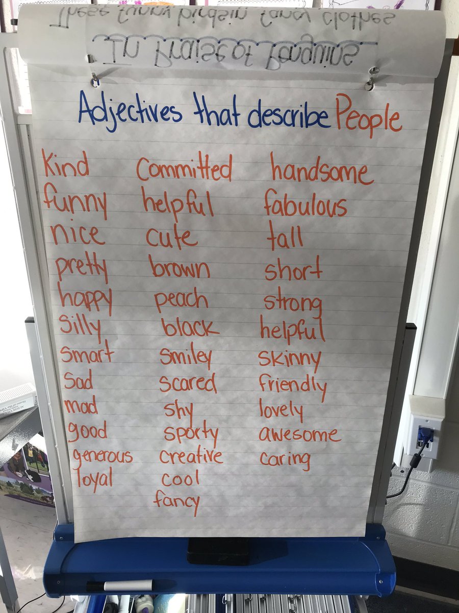 class_brunetti's tweet image. Today we worked hard with a partner to draw and describe our friends using adjectives that match them