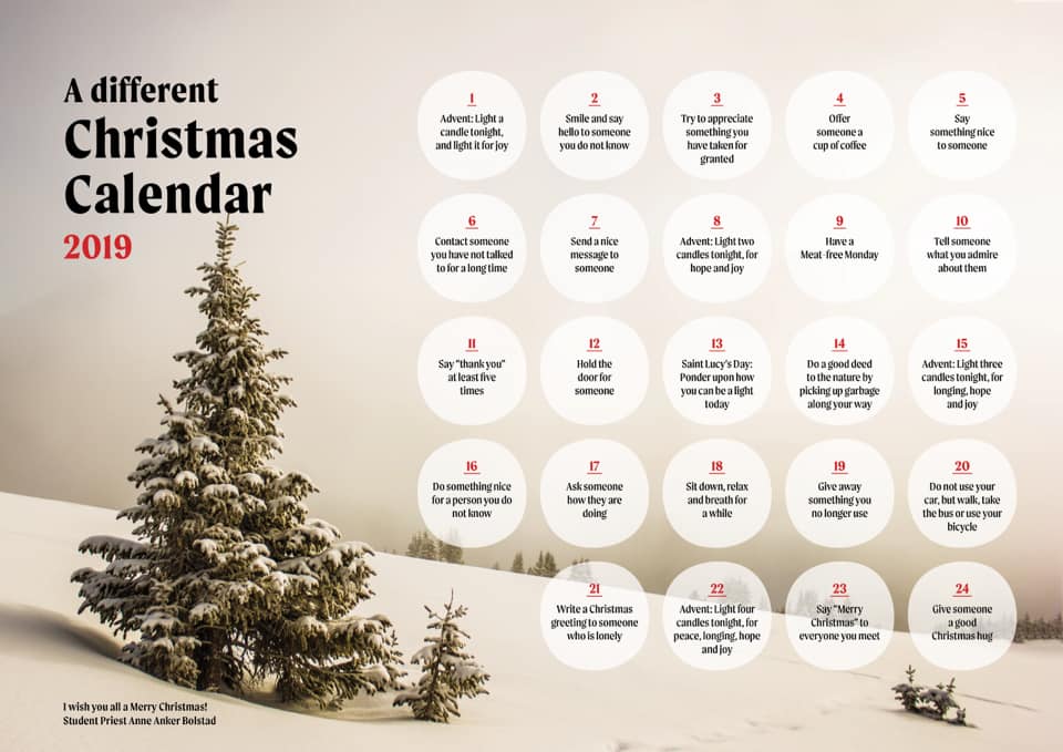 ChaplaincyABDN's tweet photo. What kind of advent calendar do you like?  Chocolate?  How about this one as a great alternative? https://t.co/sbAGghCxeR