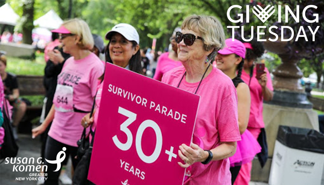 KomenGreaterNYC's tweet photo. This #GivingTuesday we are giving YOU our sincere thanks for all you do for our #KomenCommunity throughout the year! We encourage you to take this day to support whatever cause motivates you to build better tomorrows. https://t.co/hLGayAcjXY https://t.co/lRX3EPoc0d
