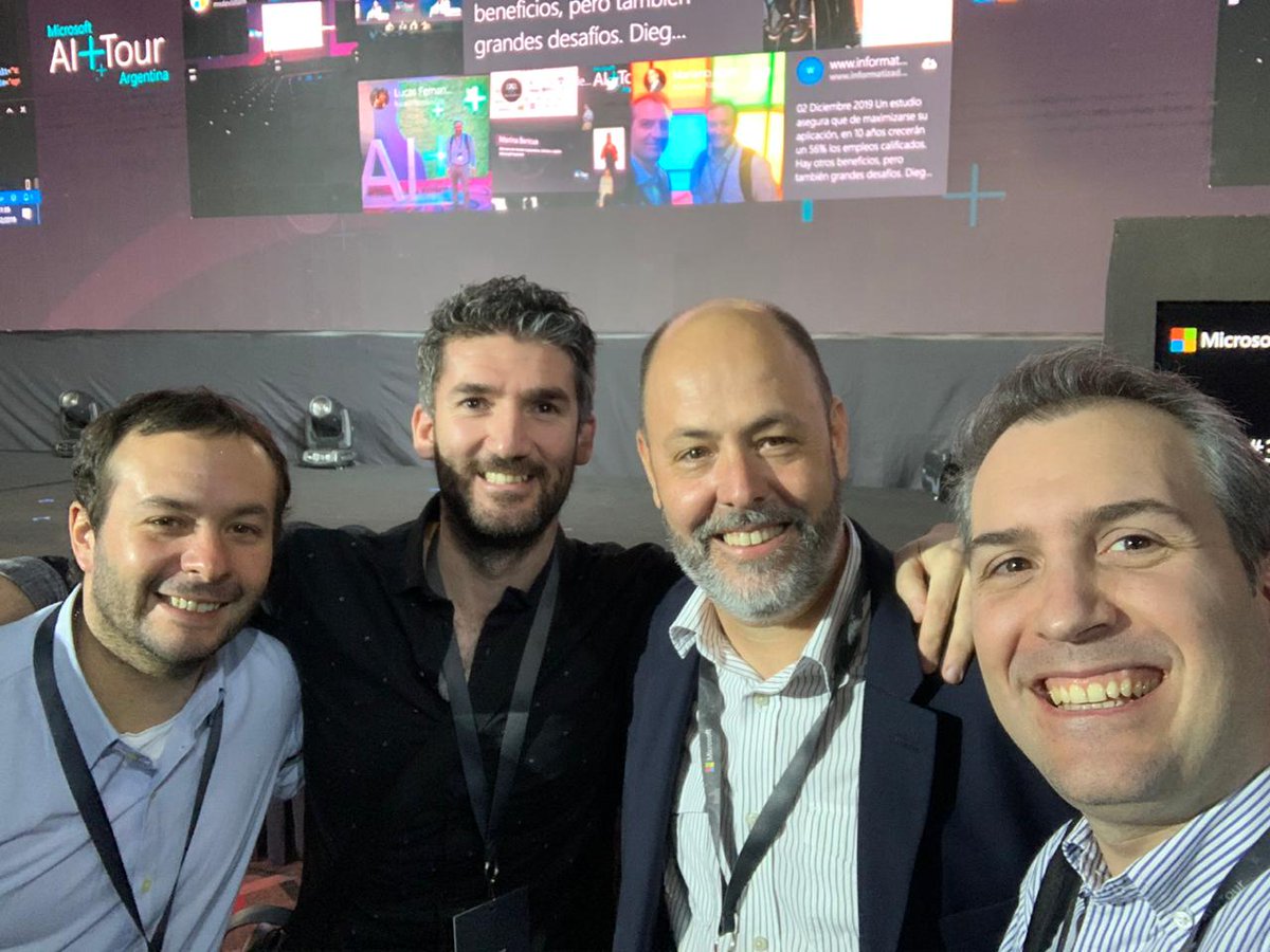 lucashfernandez's tweet image. El equipo de Data @sqlargentina en el #MSAITour
@javier_vill @gbissio @Mariano_Kovo @precisionit_AR
Buenos Aires #SQLServer2019