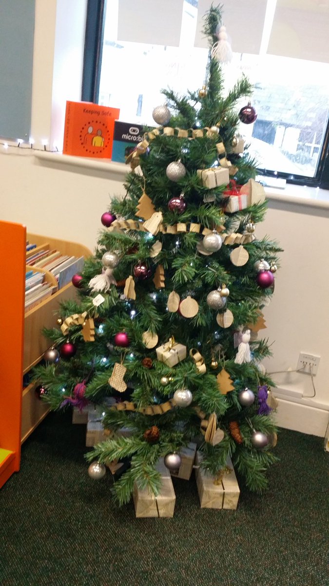 <a href="/LyntonLibrary/">Lynton Library</a> for Police Surgery until 4pm, come and have chat its looking very festive today. ☺