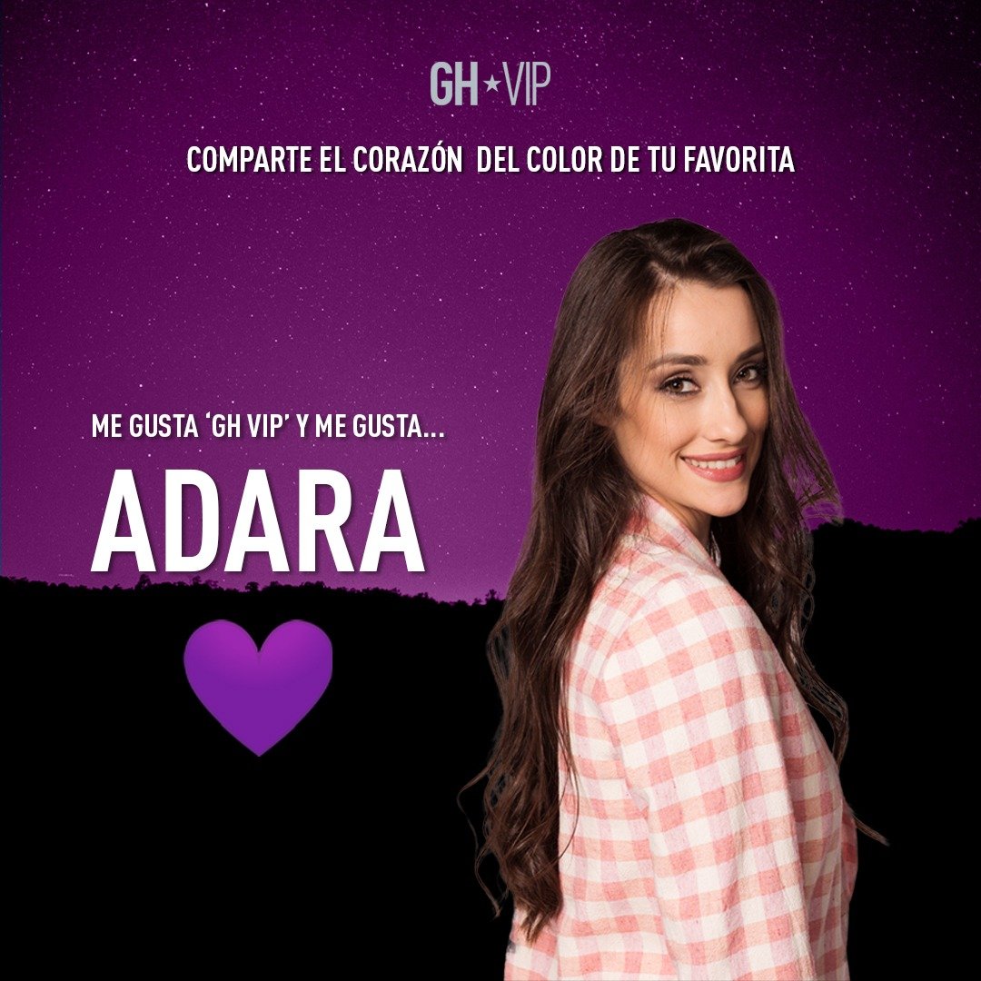¡Es el momento de posicionarte! 🙌🏼 ¿Por qué <a href="/adara_oficial/">Adara</a> es tu favorita? 💜 Defiende a tu Team usando el hashtag #MeGustaGHVIP3D y RT para demostrar quién tiene más fuerza 😍💪🏼