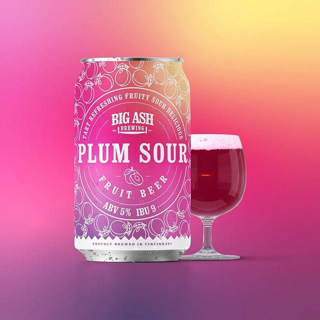 BigAshBrewing's tweet photo. Our limited release of Plum Sour is still on tap 9 if you haven’t had a chance to try it. We took our tart and refreshing Berliner Weisse and infused it with the delicate flavor of plum to deliver a delicious fruity sour ale. #NotCanningYet #SoonThough #bigashbrewing #cincinnati https://t.co/dW36shDZ2c