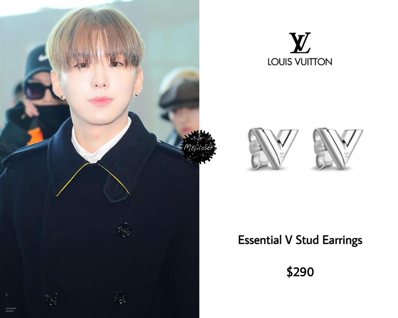 Louis Vuitton Essential V Stud Earrings