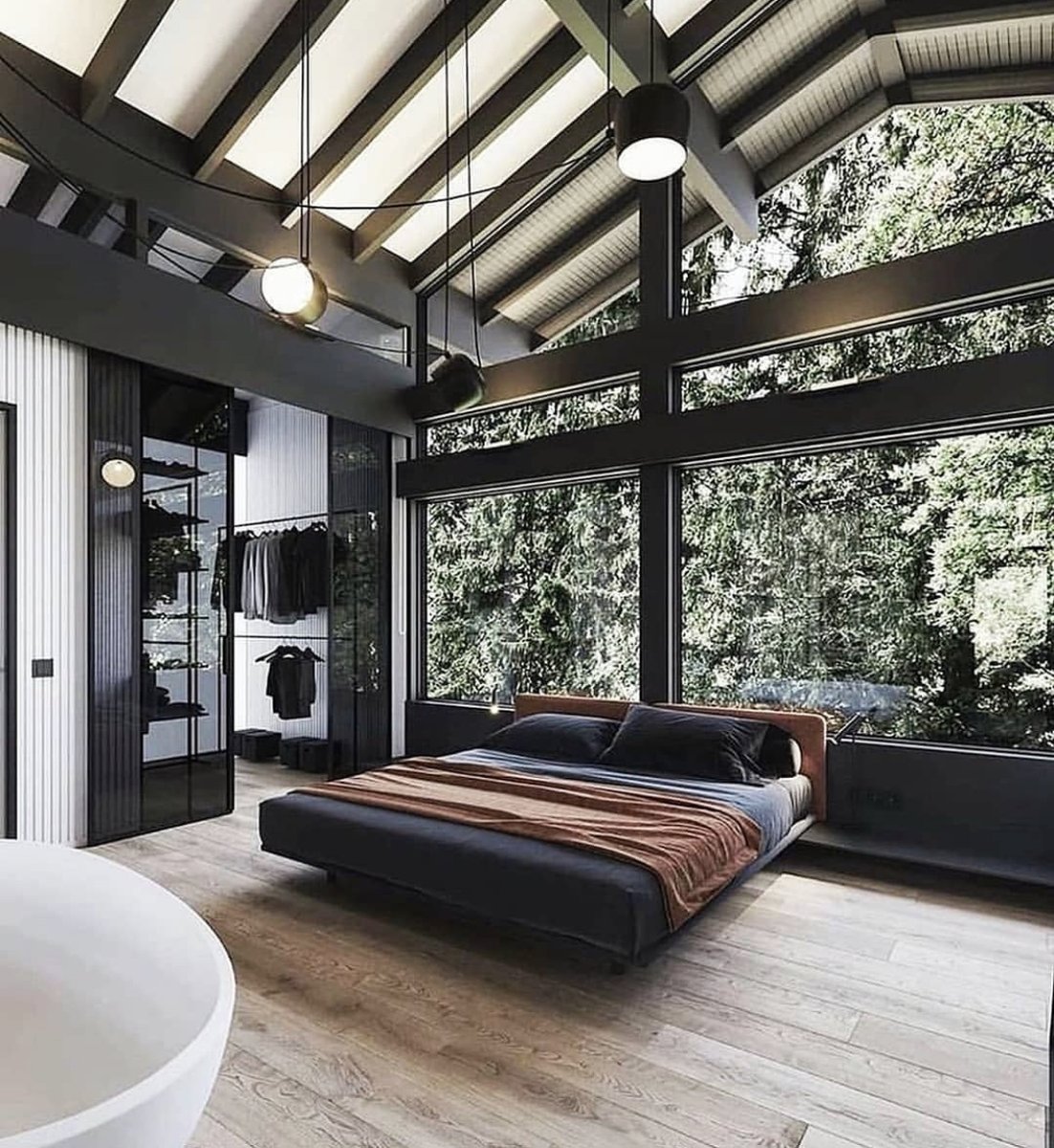 nook_oak's tweet photo. Imagine waking up to this view, in the middle of nature every day! 😍 🌲 🦅 #bedroomdecor #interior #design #coolroom #architecture  #homestyle #homedecor #Interiordesign #bedroom #bed #bedroomideas #bedding #design #designer #furnish #homefurnishing #cool https://t.co/UGYJ343wwO