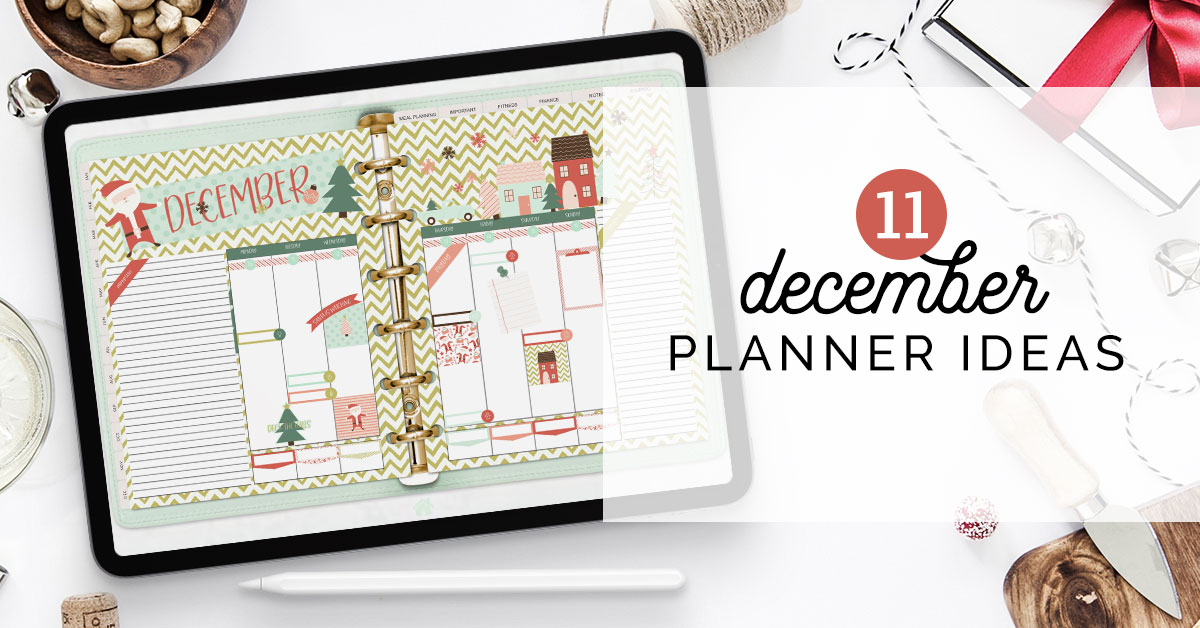 Need inspiration for your digital planner pages this month? I have 11 Christmas Planner Layout Ideas for you! hollypixels.com/11-christmas-p…