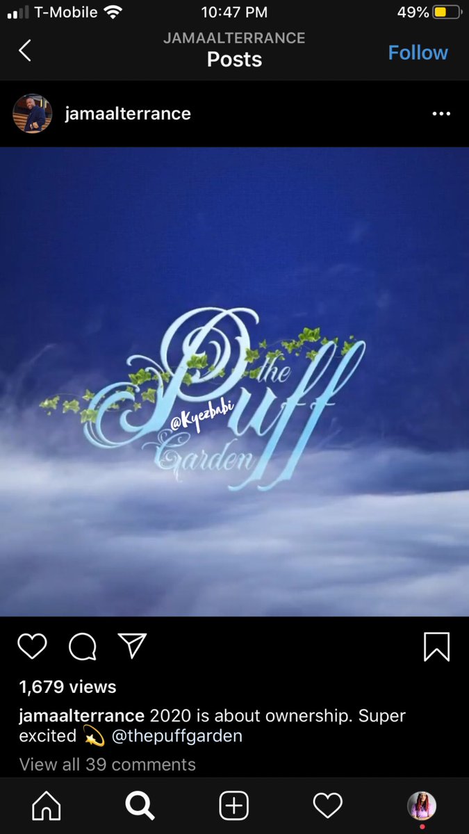 NEWERAofMUSIQ's tweet photo. So I found some tea ☕️ yaull &amp; it’s piping hot 🥵 

🤦🏽‍♂️ Kmichelle yes “the singer” ass goes to comment on JamaalTerrance’s  IG Post last night when he decided to upload a pic of his new business venture #ThePuffGarden 😳 which she felt this was a total rip off off her 🤐restaurant https://t.co/fR8MuJTHmK