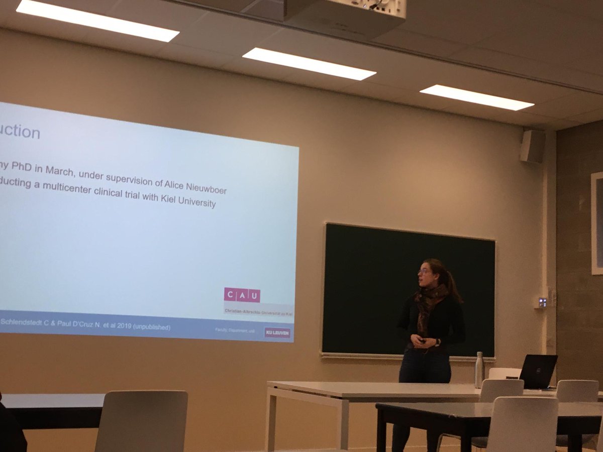 Last Friday I shared my newly acquired experience about clinical trial design with the eNRGy group of our department. Nice to share and discuss aspects of trial and training design with my currently running training study as example. A good way to finish the week I would say!