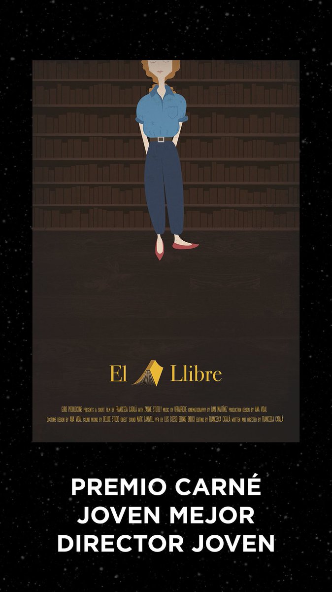 PREMIO CARNÉ JOVEN MEJOR DIRECTOR JOVEN
“El llibre” de Francesca Català #TerrorificamenteCortos 2019