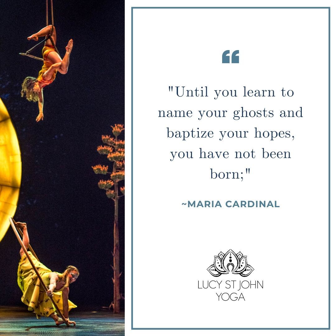 lucystjohnyoga's tweet image. &quot;Until you learn to name your ghosts and baptize your hopes, you have not been born; you are still the creation of others&quot; - Maria Cardinal &quot;The Words To Say It&quot; 
Becoming who you are is the process of yoga. #yogateachertraining #yogatraining #contemplativepractice #yogayvr
