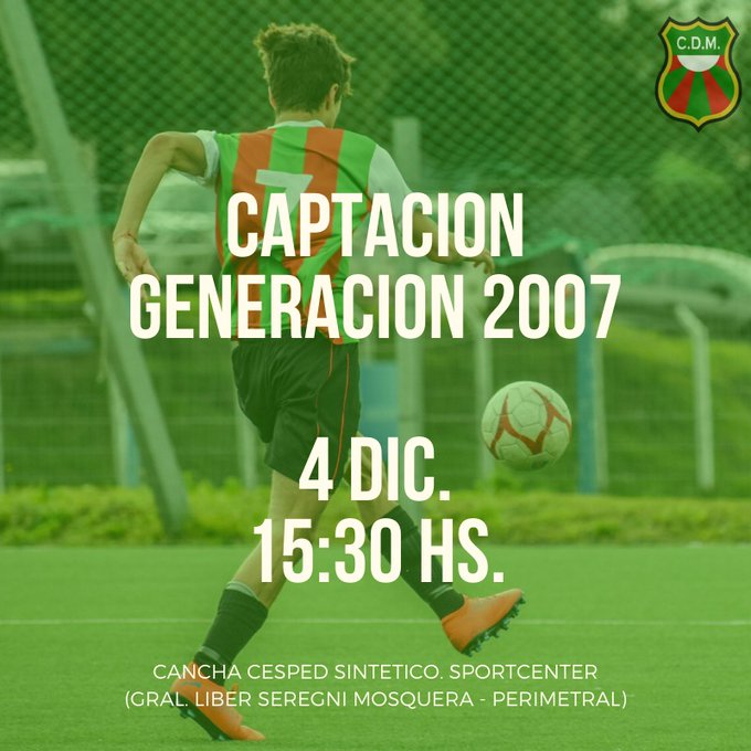 maldosad's tweet photo. #Captación: Vení. Formá parte de la Categoría de 13 años del 2020! 
Si sos de la #Gen2007, te esperamos mañana en la Cancha de la Liga Seniors. 15.30hs. @maldosad te espera!!! https://t.co/s5tPkZafMQ