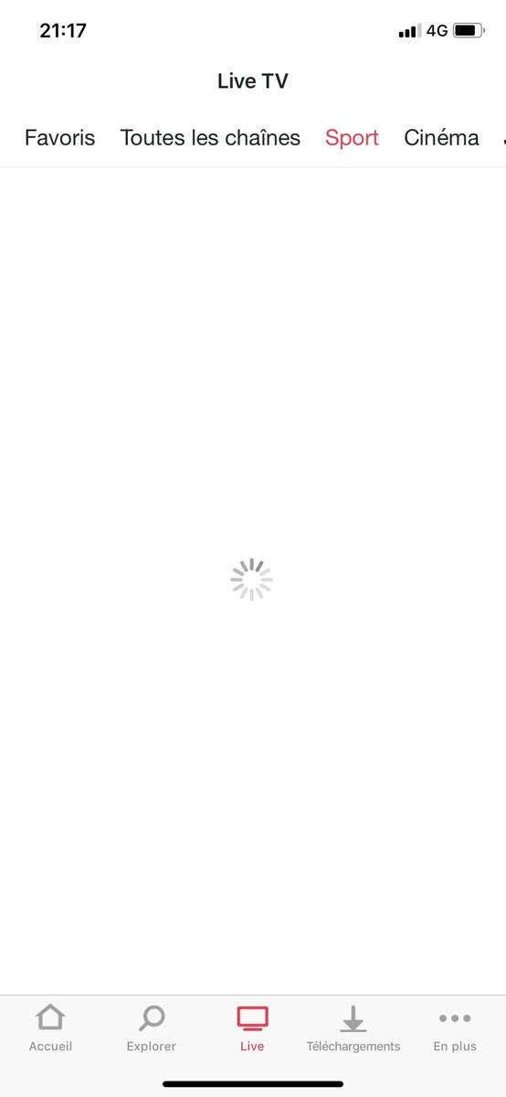 PartamianJ's tweet photo. 20min que le live marche pas sur l’appli ⁦@myCANAL⁩ en plein match de ligue1... c’est bien la peine de pester contre le piratage ... https://t.co/QZJQzo3Usq