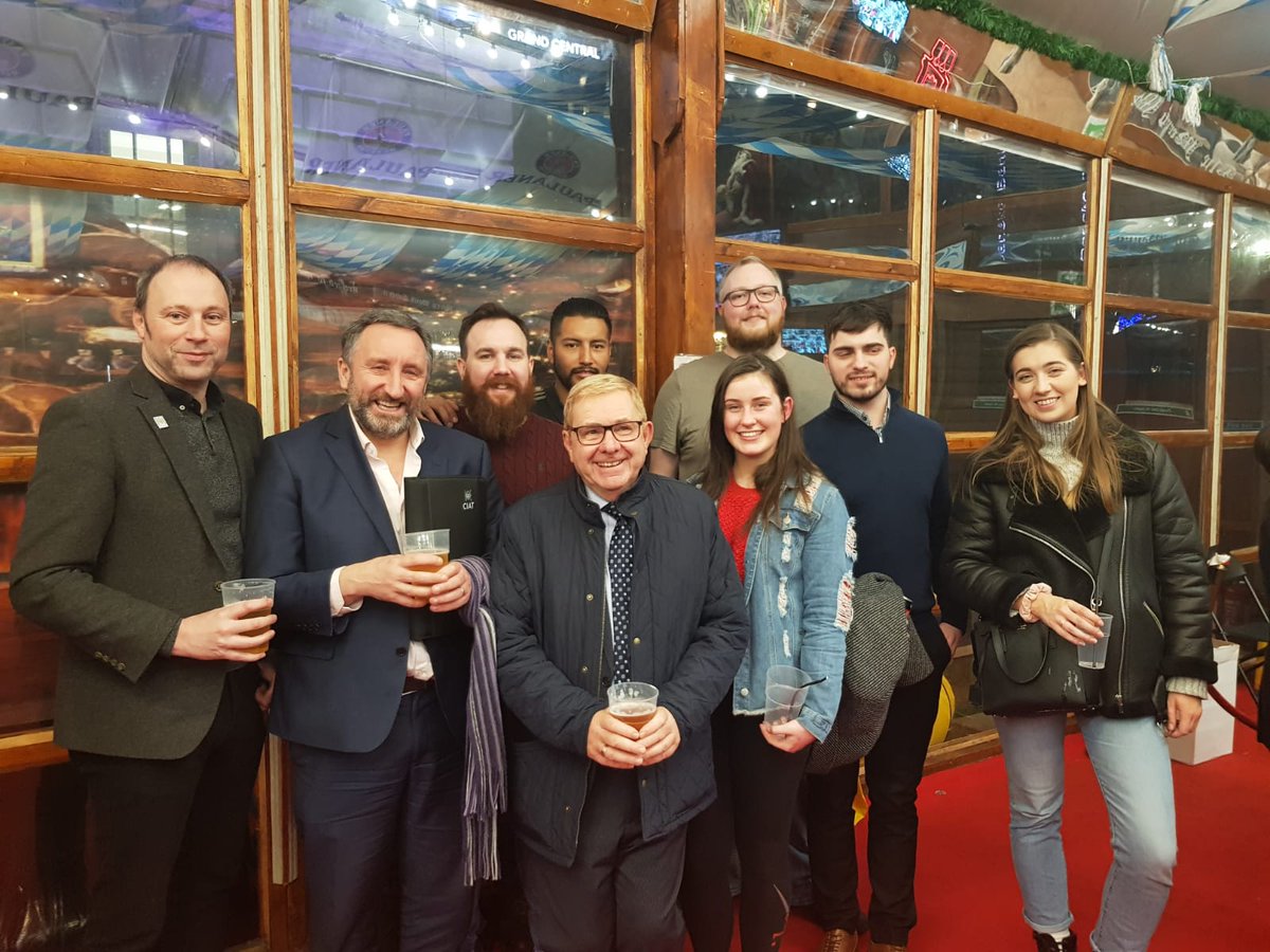 A few regional members taking the Aspiration group around Belfast continental market #christmas #pints #ciat
