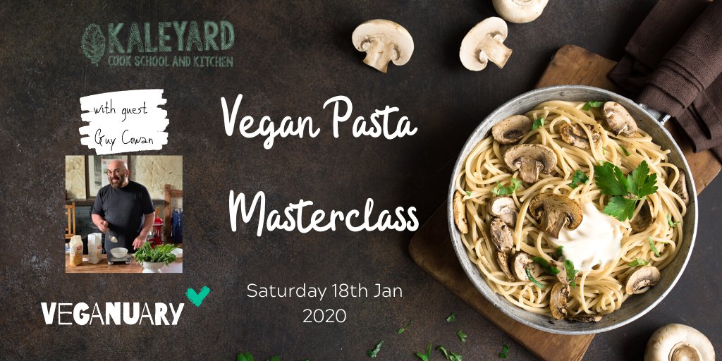 We welcome back Guy Cowan <a href="/SpaghettiB/">Guy Cowan</a> for another lesson in pasta-making.  This will be one of our first classes of #2020 and with that we are embracing the month of #veganuary with many classes offering #vegan options. #glasgow 
To book this class: buff.ly/381MHHF