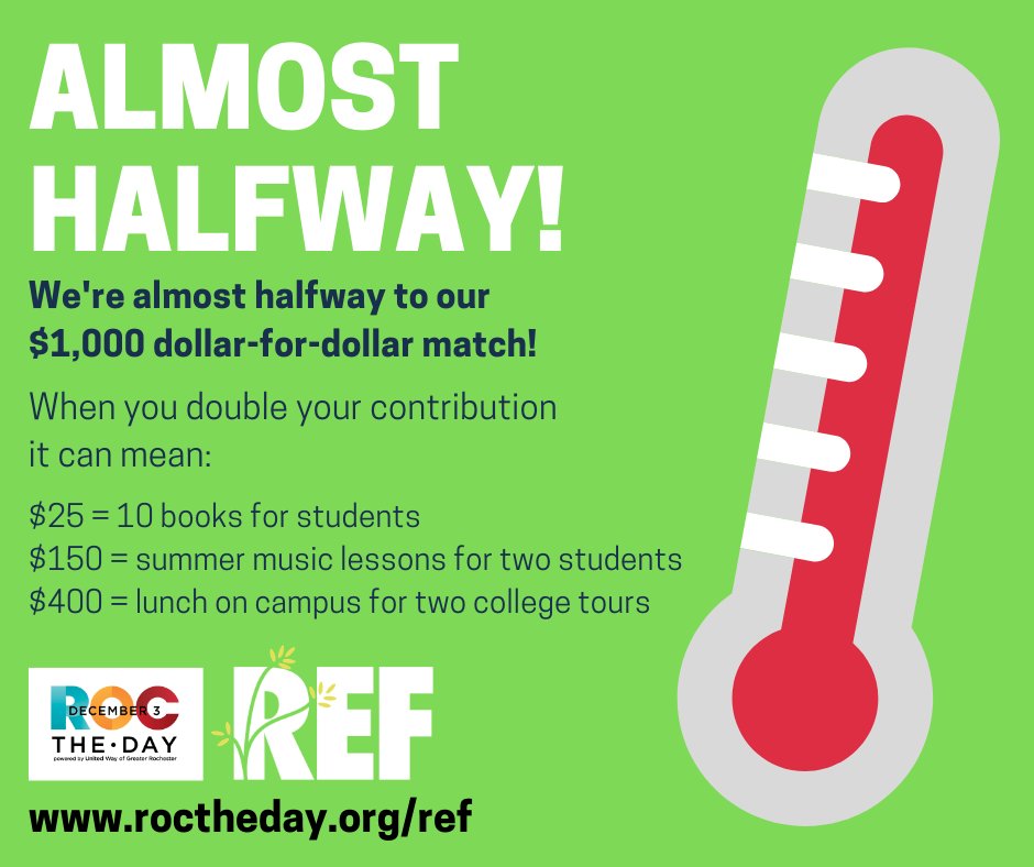 Rochester Education Foundation (REF) tweet media