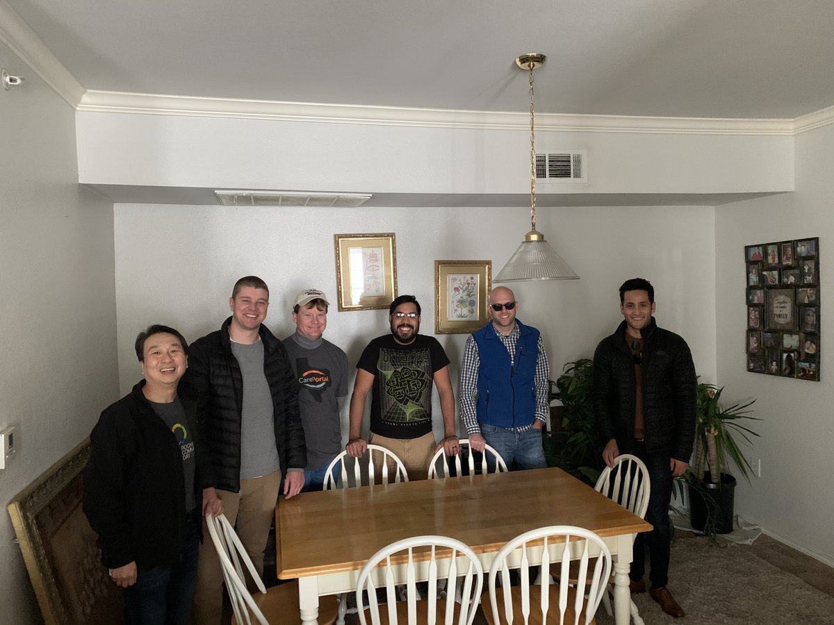sunnybinjola's tweet image. In the Spirit of Rocket Community, several of us from the Austin Office volunteered for a non-profit CarePortal.org. We delivered a kitchen table, a futon and a Christmas tree to one of these families today. #RocketSoftware 
#LegacyPowersLegendary