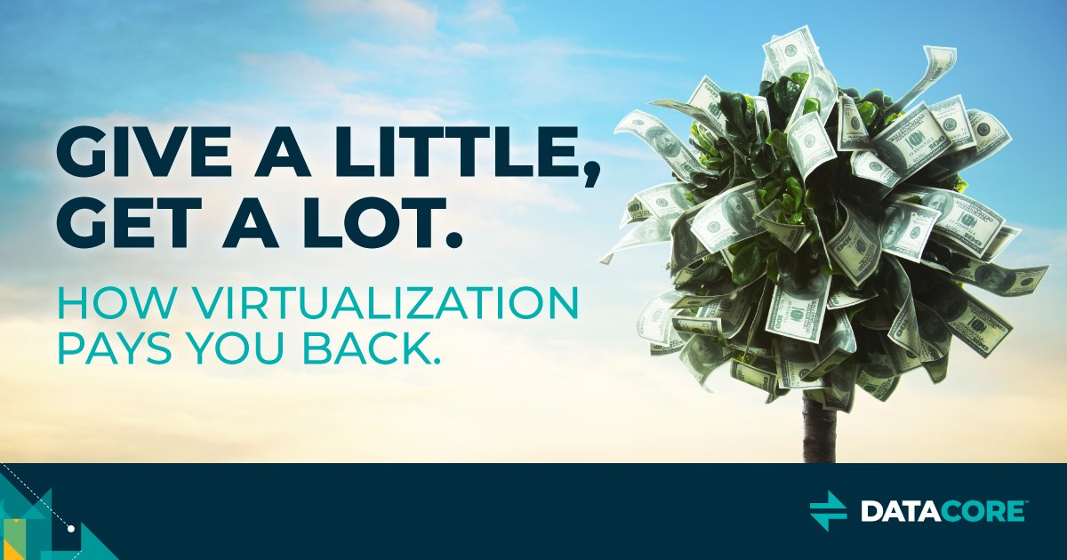 DataCore's tweet image. There are compelling benefits in #StorageVirtualization, including some that aren’t so obvious. It can become easier to accept them when it’s easier to see them. So, why is virtualization a good thing? Read this new blog to find out! #DataStorage #SDS bit.ly/2rUq2fW