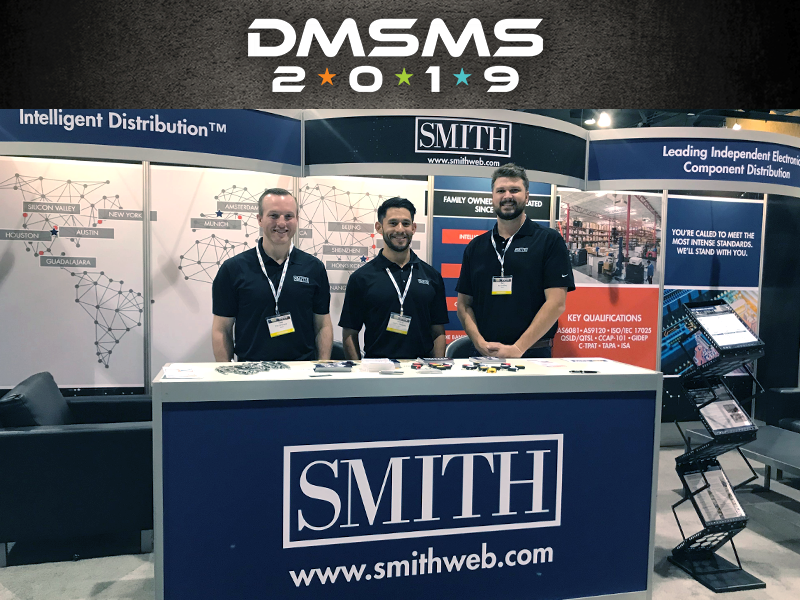 smithweb's tweet photo. Join us today at #DMSMS Booth 118 in #Phoenix to learn more about our #obsolescence management programs for #aerospace and #defense customers. #IntelligentDistribution #Tech https://t.co/7Gf9yqAWis