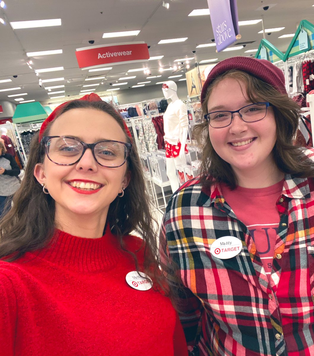 maddspresto's tweet photo. Maddie &amp; Maddy are already in the holiday spirit and ready to help you find your holiday gifts at #T1534 @Target https://t.co/fYJM6XbbDC