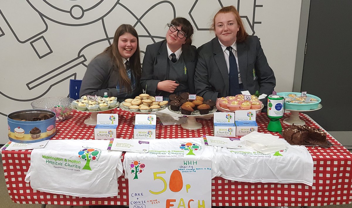 HopeChaplain's tweet photo. Members of our Charity Club worked hard tonight as they sold cakes to raise money for @WHHCharity and helped out on the @FriendsofHopeA stall at our wonderful Christmas Music Concert! 🎵🎶 #CharityTuesday #helpingothers #KindnessMatters https://t.co/ZpZ9YEcVUk