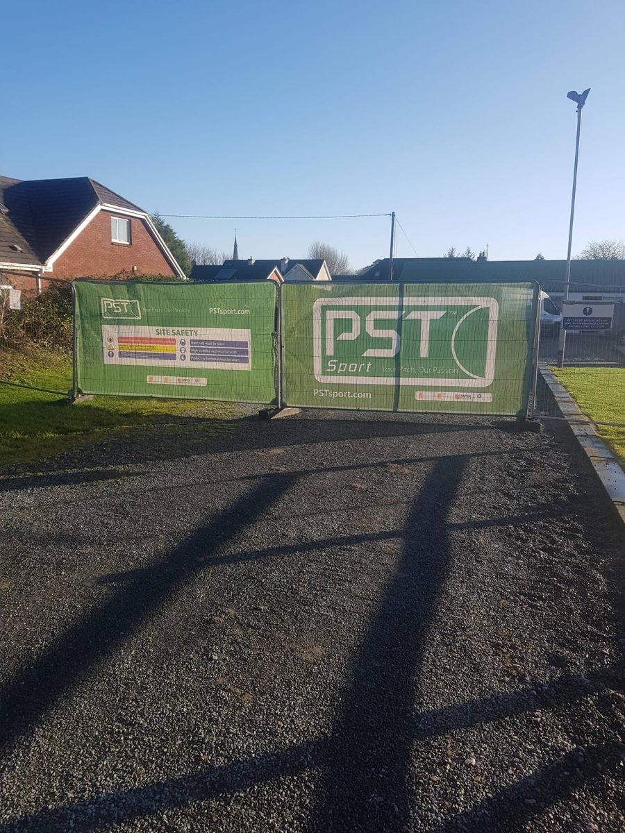 PST_Sport's tweet photo. Sub base preparation works continue at @TermonfeckinF for a state-of-the-art 30m x 40m artificial grass pitch. Ancillary works to include kerbing, fencing, ball stop netting, ducting & sports floodlights #YourPitchOurPassion #CompleteTurnkeySolution https://t.co/qF3vYdw65V