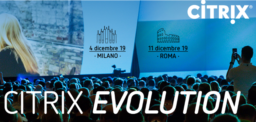 Citrix_Italia's tweet photo. L'evoluzione intelligente del #workspace vi aspetta domani all'appuntamento di #Milano con #CitrixEvolution! https://t.co/Pq5R1ft7HT https://t.co/U2YmQ9MgEw