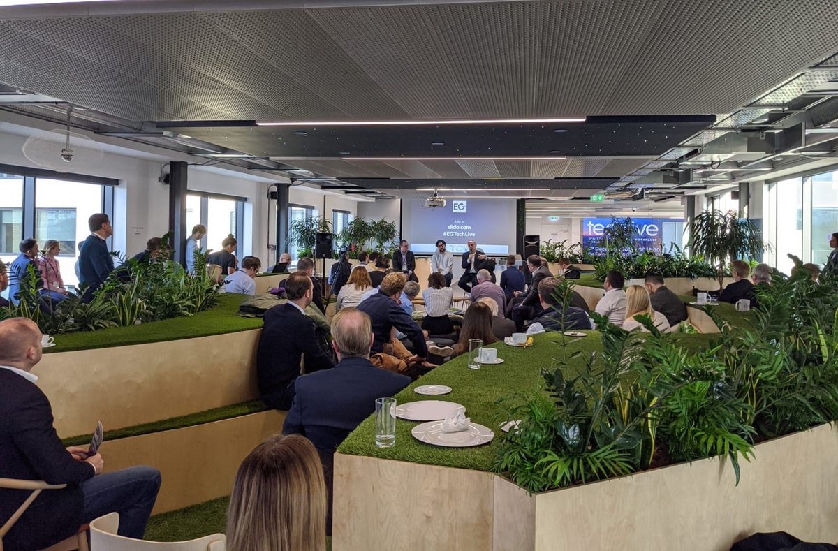 GPE_London's tweet photo. It was great to continue our collaboration with the @LDNconnectory to host the last @EstatesGazette #EGTechLive of the year - showcasing #160OldStreet & how we have rolled out technology across our portfolio. Thanks to @EmilyW_9 & @Leeloo106 for facilitating a great discussion. https://t.co/9DEHQAI0bT