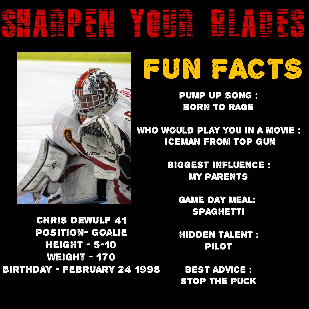 BlenheimBlades's tweet photo. SHARPEN YOUR BLADES
Today's Sharpen Your Blades features Goalie @chrisdewulf41
#sharpenyourblades #overager #goalie #GOBLADES⚔️ https://t.co/jFNdZ2LsKy