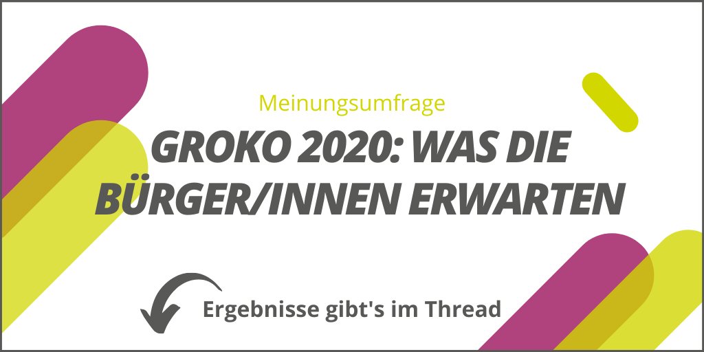 DPZ_Berlin's tweet photo. #GroKo: ██████|||||||||||| 50 %

Doch laut Umfragen würden aktuell so wenig BürgerInnen wie nie #CDU/#CSU und #SPD wählen.

Wir haben sie gefragt, was sie von der Bundesregierung im nächsten Jahr erwarten. (1/7) https://t.co/NFW7ENTOLO