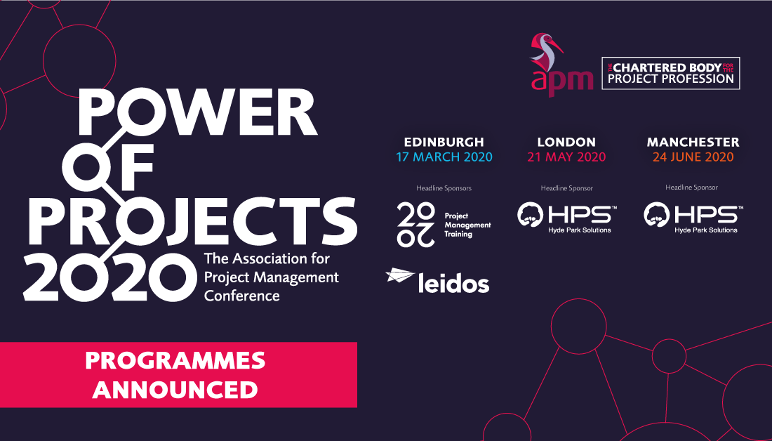APMProjectMgmt's tweet photo. The programmes for the APM Power of Projects conference series, 2020 have now launched. These events are designed to provide knowledge, networking and career focus for #projectprofessionals from all sectors, at all career stages.View programmes: https://t.co/GOg86vO8qb #APMconf https://t.co/balIl0nIzJ