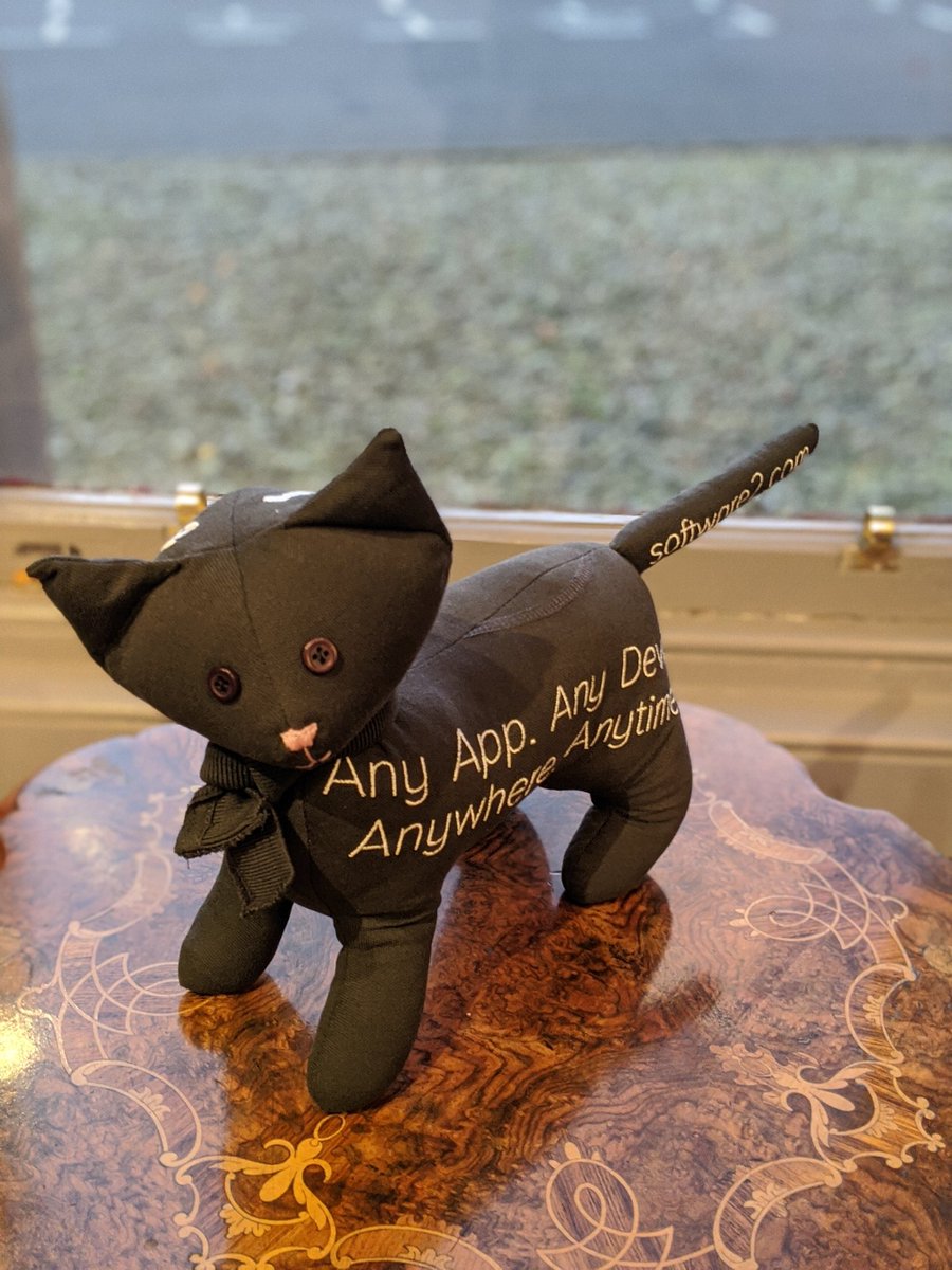 AppsAnywhere's tweet photo. Look at this wonderful handmade feline, gifted to us by our valued customer and long-time friend, @Windle_Poons
Any suggestions for names?!
#CatsAnywhere #Software2UserDay https://t.co/Q2228kviIF