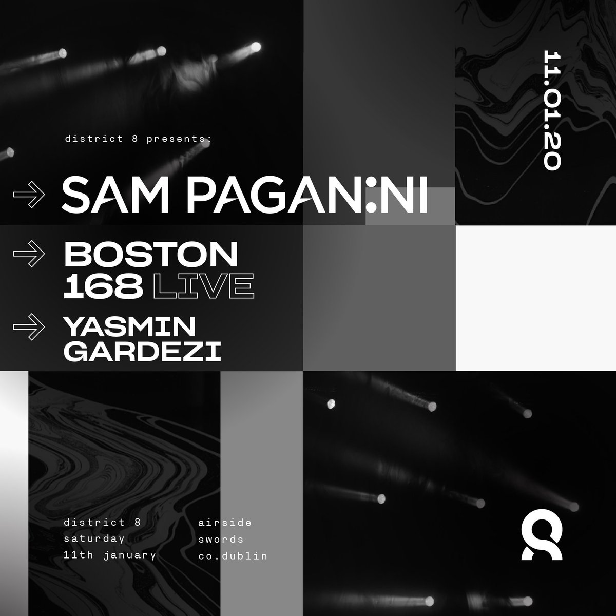 District8Dublin's tweet image. 🛑 ANNOUNCEMENT 🛑

On Saturday, January 11th we team up with @Bedlam_Dublin to bring you @SamPaganini Boston168 LIVE &amp;amp; Yasmin Gardezi 👽

To WIN four guestlist spots to the show plus return bus tickets simply like &amp;amp; re-tweet!

Tickets on sale Thursday, December 5th at 10am ⏰