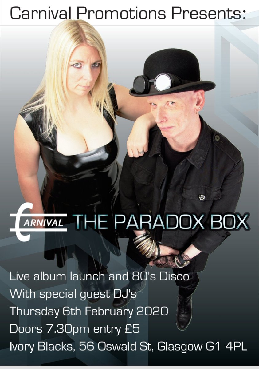 SAVE THE DATE yes we finally finished the album long time coming. Gonna be a great night come along to <a href="/Ivoryblacks/">Ivory Blacks</a> #glasgow 6th feb