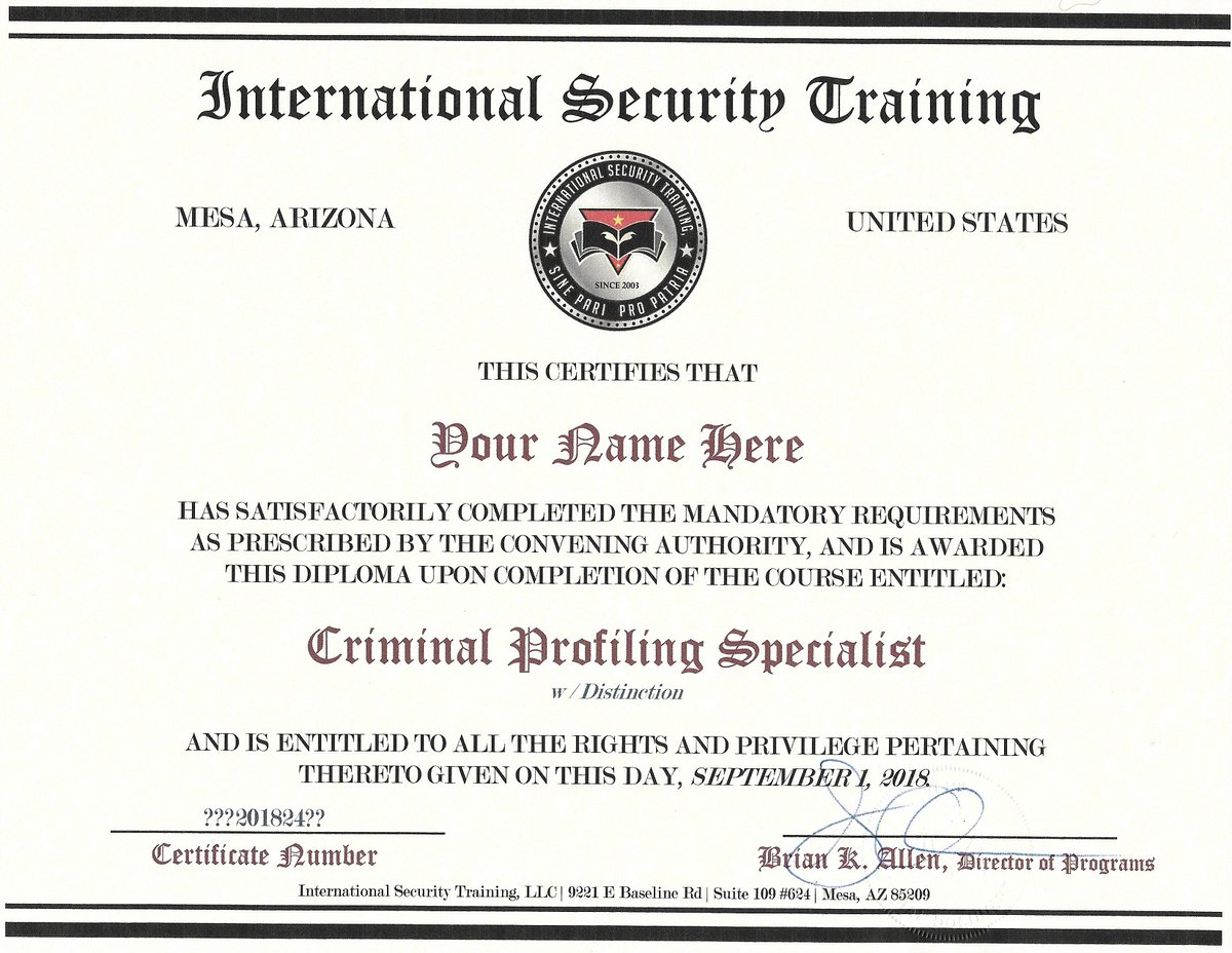 ArmyVeteran6's tweet photo. Criminal Profiling | Online Certification | Training Course
[ https://t.co/EYY4A2SKwY ] ... https://t.co/jGpTafTRMi