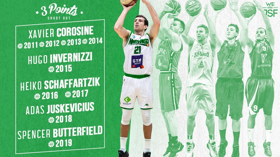 Nanterre92's tweet photo. ⭐️ ALL STAR GAME 2019 ⭐️
@sbutterfield_21 sera Le 5e nanterrien à représenter Nanterre 92 sur le 3pts Shoot-Out 😱💚
#WeAreJSF #ASG19 https://t.co/SKHdiHlc76