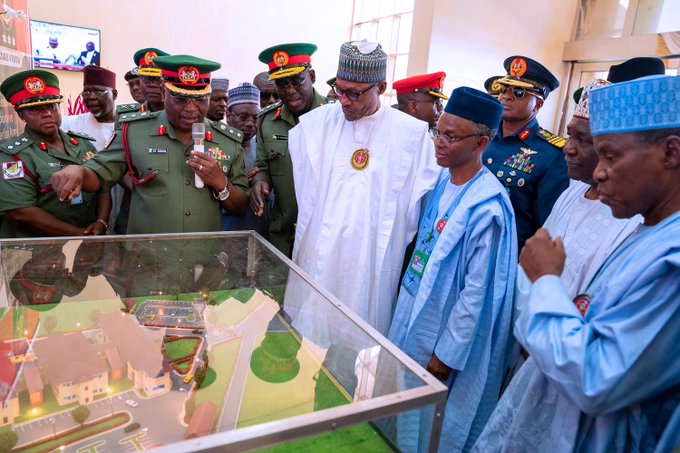 President Buhari Unveils Made-In-Nigeria War Vehicles