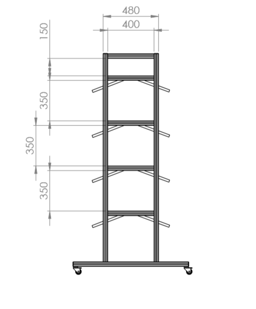 SolutionsIcam's tweet photo. Our Parts / Kanban Trolleys are now in production. They come complete with a range of Sizes and between 4 and 16  Powder Coated Steel Shelves. Manufactured from 40mm Aluminium Extrusion, they provide great structural stability and the wheels provide ease of movement. https://t.co/QK0Pi9dJgI