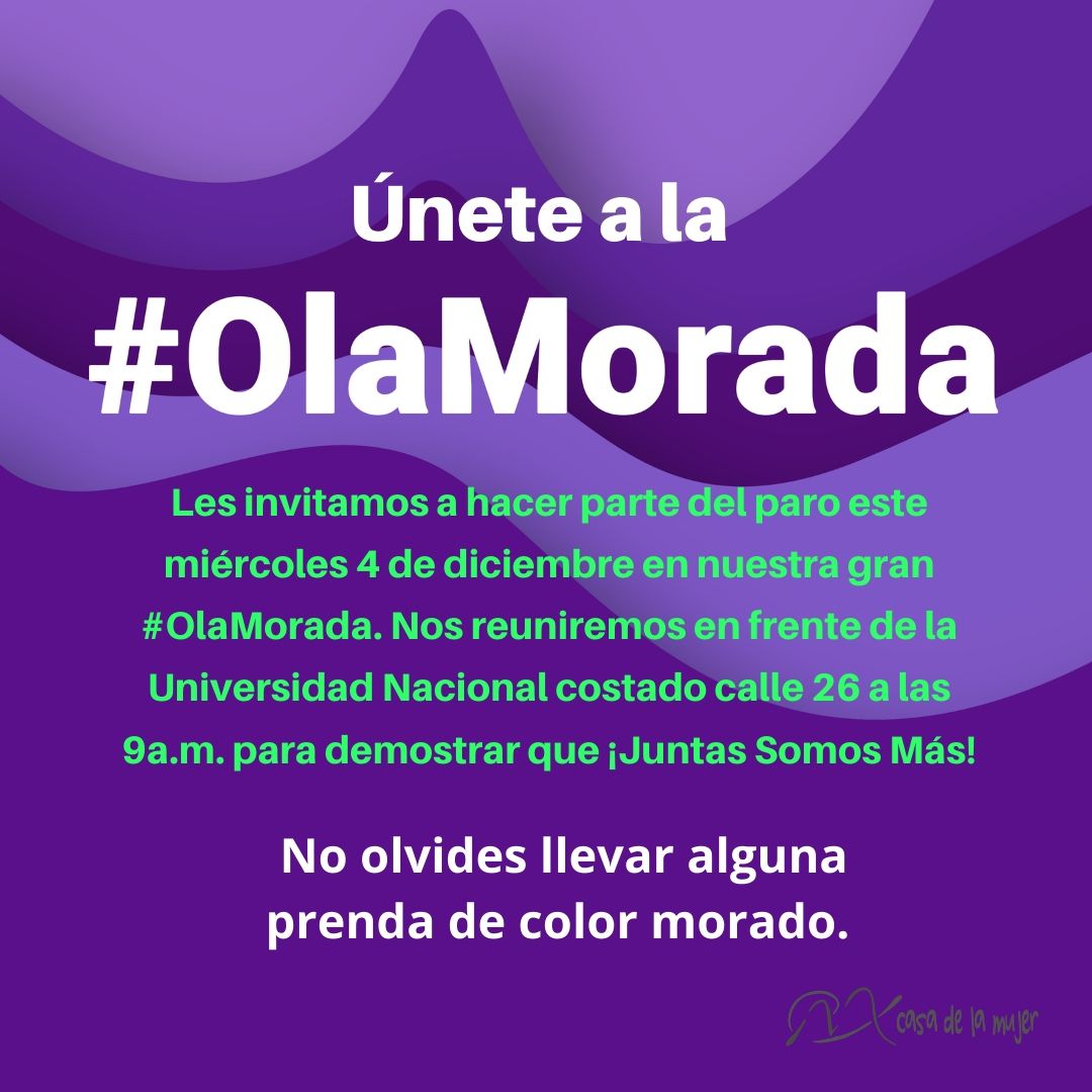 casa_la's tweet image. #4DElParoSigue #EnPazElParoVa les invitamos a unirse a la gran #OlaMorada para seguir exigiendo una amplia, democrática, diversa y paritaria participación en un diálogo nacional con @IvanDuque para avanzar en una Colombia democrática, justa y en paz.