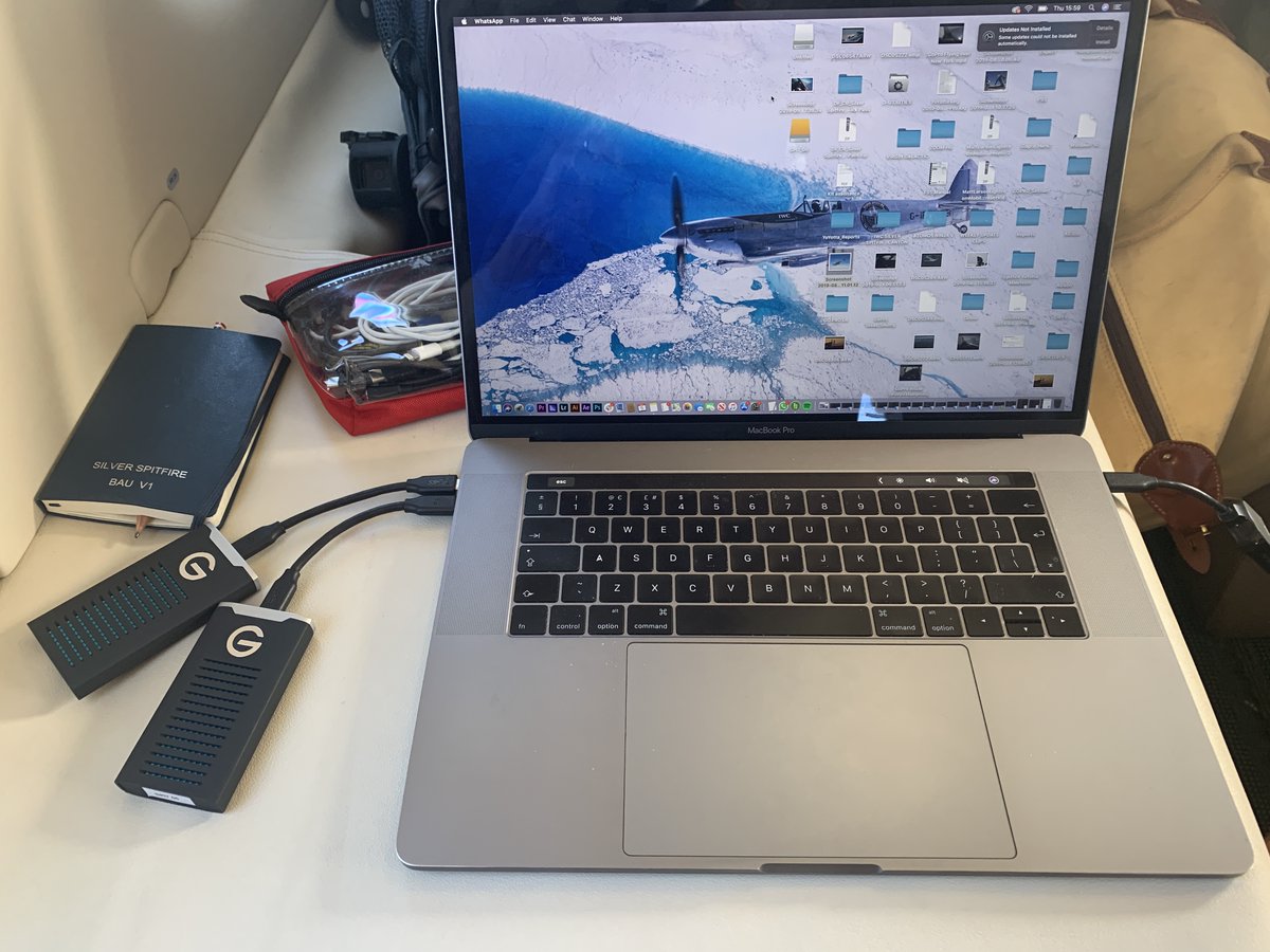salonprosales's tweet photo. STAMP Productions are nearly back from the Silver Spitfire - The Longest Flight ! Wishing them all the best for the final few miles to home and extremely pleased to have been able to assist with all their G-Technology SSD storage #storage #media #spitfire #postproduction https://t.co/YkNkSq9rIZ