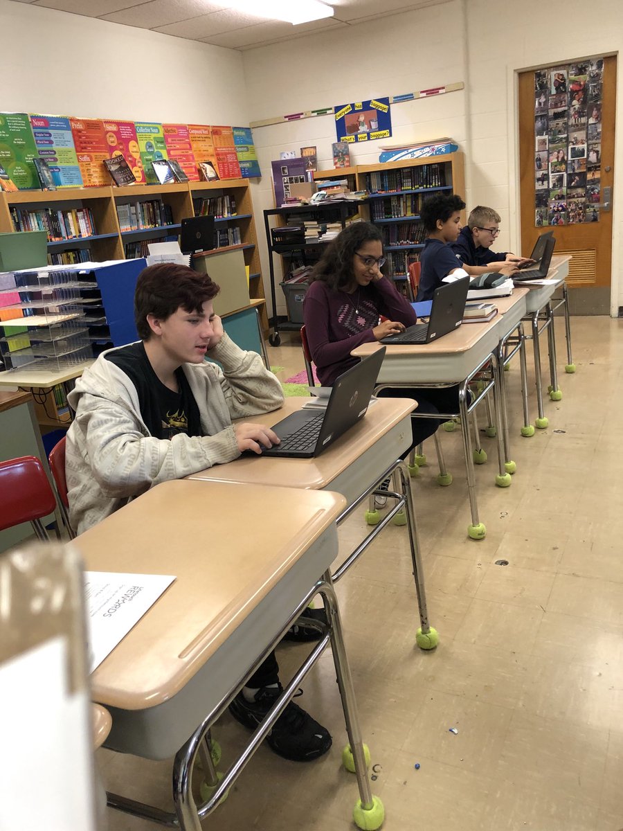 MAMrsBrewer's tweet photo. 8th grade ELA Partner / technology engagement to review class novel https://t.co/fRoVy1SEDe
