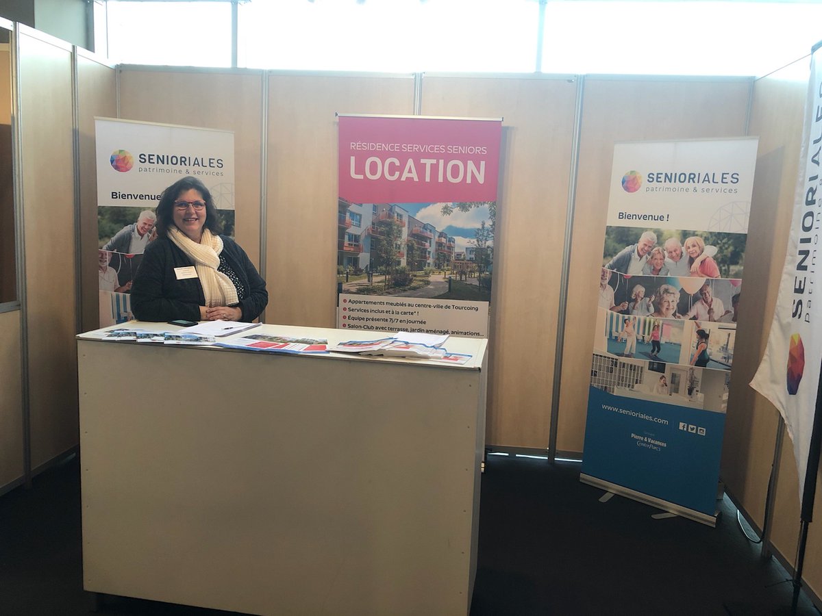 Les Senioriales de Tourcoing sont aujourd'hui présents au salon Silver Apéro au Kinépolis de Lomme