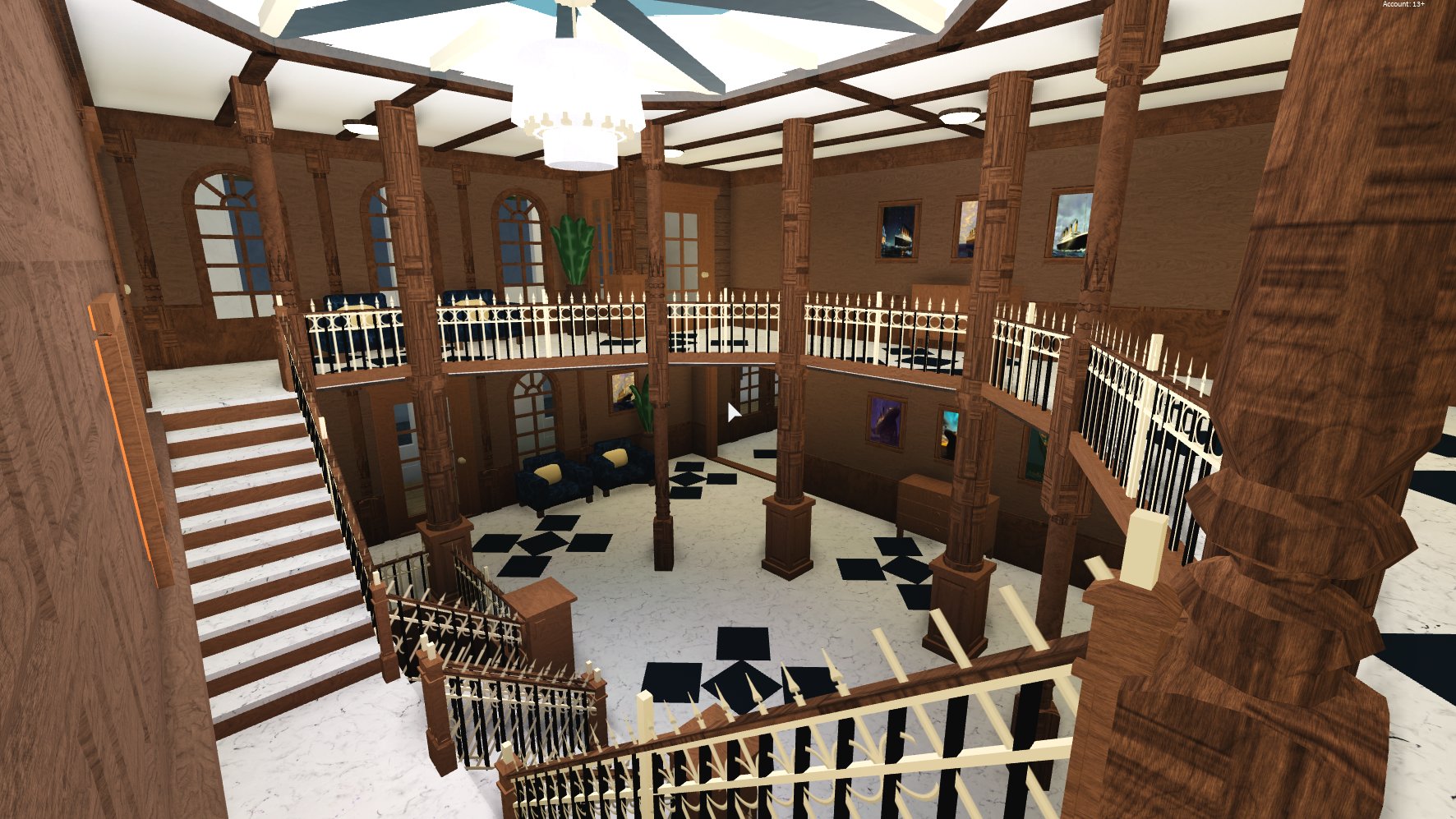 Zay Tor On Twitter Titanic Grand Staircase Hope You Like It Look Io Kas Bloxburgnews Greekamphora Rbx Coeptus - roblox titanic codes december 2018