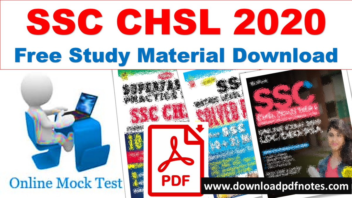 Study Material Ssc Chsl 10 2 2020 Free Pdf Mock Test Books